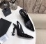 Saint Laurent Opyum Slingback Pumps 110mm With Black Heel