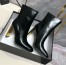 Saint Laurent Auteuil Ankle Boots in Black Glazed Leather