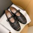 Alaia Ballet Flats in Black Vienne Lambskin