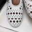 Alaia Ballet Flats in White Vienne Lambskin