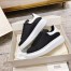 Alexander McQueen Men's Oversized Sneakers With White Heel