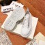 Alexander McQueen Women's White Tread Slick Lace Up Sneakers