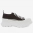 Alexander McQueen Women's Noir Tread Slick Lace Up Sneakers