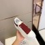 Alexander McQueen Women's Oversized Sneakers With Red Glitter Heel