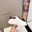Alexander McQueen Women's Oversized Sneakers With Red Glitter Heel