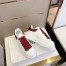 Alexander McQueen Women's Oversized Sneakers With Red Glitter Heel