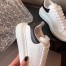 Alexander McQueen Women's Oversized Sneakers With Black Heel