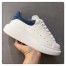 Alexander McQueen Women's Oversized Sneakers With Blue Suede Heel