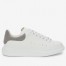 Alexander McQueen Women's Oversized Sneakers With Grey Suede Heel