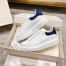 Alexander McQueen Women's Oversized Sneakers With Indigo Suede Heel