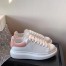 Alexander McQueen Women's Oversized Sneakers With Pink Suede Heel