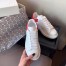 Alexander McQueen Women's Oversized Sneakers With Red Suede Heel