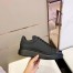 Alexander McQueen Women's Black Oversized Sneakers With Metal Toe