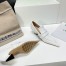 Bottega Veneta Spada Pumps in White Lambskin