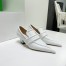 Bottega Veneta Spada Pumps in White Lambskin