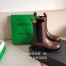 Bottega Veneta BV Lug Chelsea Boots In Brown Calfskin
