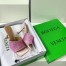 Bottega Veneta Stretch Mules 90mm In Pink Strass-embellished Satin