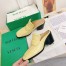 Bottega Veneta Mules In Butter Crocodile Embossed Leather