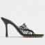 Bottega Veneta Stretch Sandals In Green Elasticized Raffia