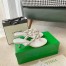 Bottega Veneta Dot Thong Sandals In White Lambskin