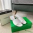Bottega Veneta Band 55MM Sandals In White Calfskin