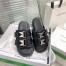 Bottega Veneta Flash Flat Sandals In Black Technical Fabric