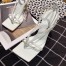 Bottega Veneta Ankle-strap Stretch Sandals In White Leather