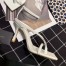 Bottega Veneta Ankle-strap Stretch Sandals In White Leather