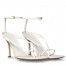 Bottega Veneta Ankle-strap Stretch Sandals In White Leather
