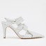 Bottega Veneta BV Point Slingback Sandals In White Lambskin