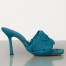 Bottega Veneta Lido Sandals In Blue Intrecciato Leather