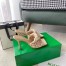 Bottega Veneta Stretch Sandals In Beige Intrecciato Raffia