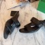 Bottega Veneta Band Sandals 55MM In Black Calfskin 