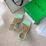 Bottega Veneta Stretch Chain Sandals In Pistachio Lambskin