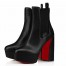 Christian Louboutin Movidastic 130mm Ankle Boot In Black Calfskin