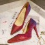 Christian Louboutin Red Kate Strass Degrade Pumps 100mm