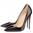 Christian Louboutin So Kate Pumps 100mm in Black Patent Leather