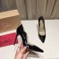 Christian Louboutin Black Patent Hot Chick 100mm Pumps