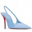 Christian Louboutin Miss Z Slingback Pumps 100mm in Blue Patent
