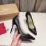 Christian Louboutin Black Lambskin Kate 100mm Pumps