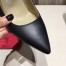 Christian Louboutin Black Lambskin Kate 100mm Pumps