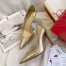 Christian Louboutin Crocodile Embossed Iriza 100mm Pumps