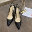Christian Louboutin Black Patent Clare Sling 80mm Pumps