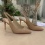 Christian Louboutin Nude Patent Clare Sling 80mm Pumps