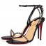 Christian Louboutin So Me 100mm Sandals In Black Lambskin