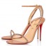Christian Louboutin So Me 100mm Sandals In Nude Lambskin
