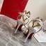 Christian Louboutin Double L 100mm Sandals In White Patent Leather