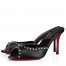 Christian Louboutin Me Dolly Spike 85MM Sandals In Black Lambskin