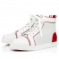 Christian Louboutin Fun Louis Woman Flat Sneakers In White Calfskin