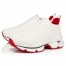 Christian Louboutin Women's Spike Sock Donna Sneakers White